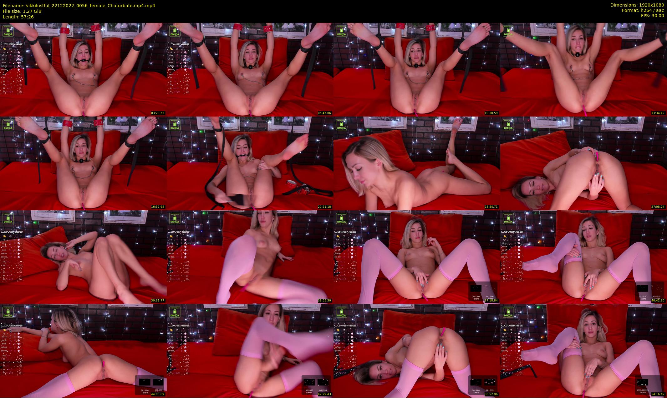 vikkilustful — 58 minute Chaturbate female cam show recording, 1080p, Dec 22, 2022