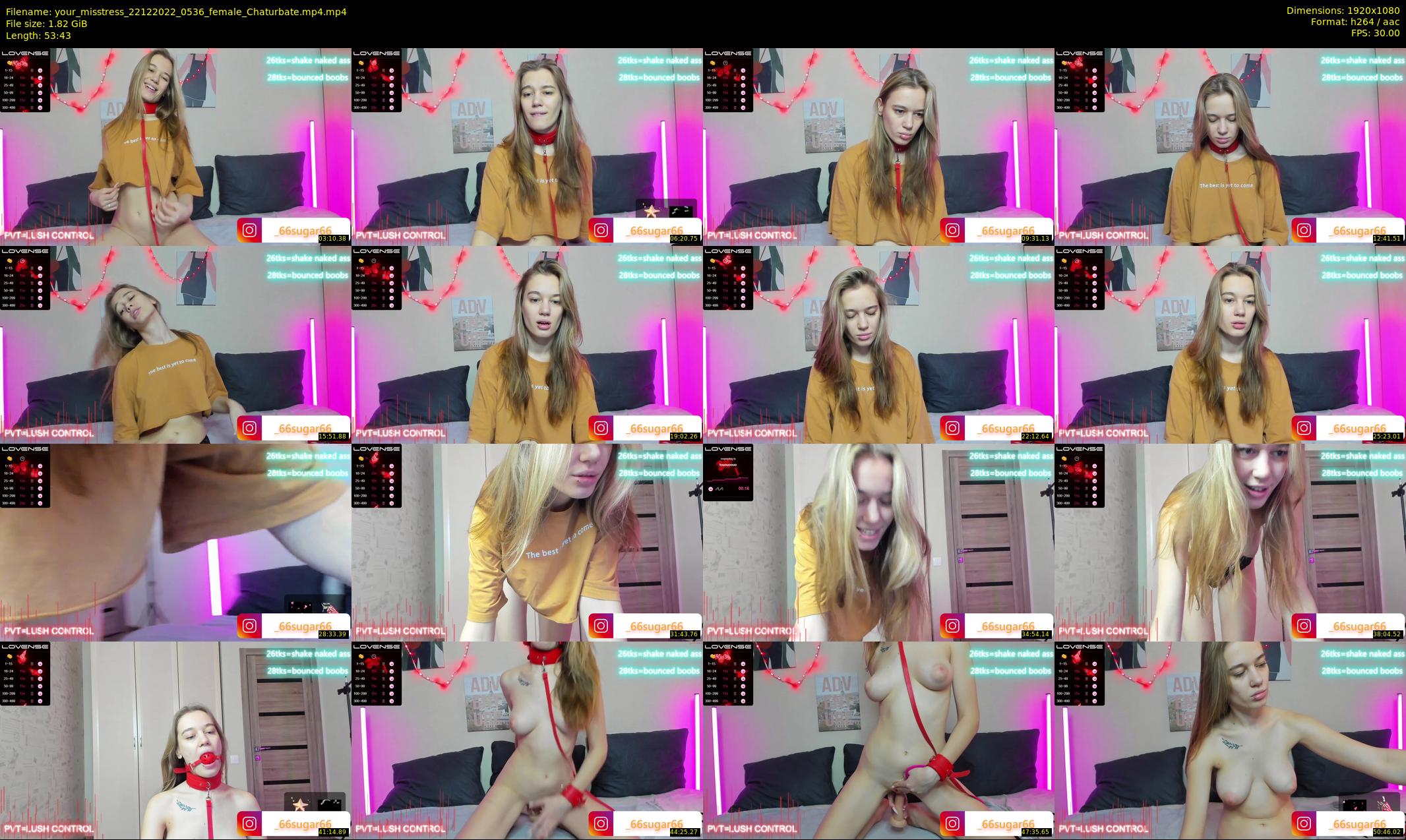 your_misstress — 54 minute Chaturbate female cam show recording, 1080p, Dec 22, 2022