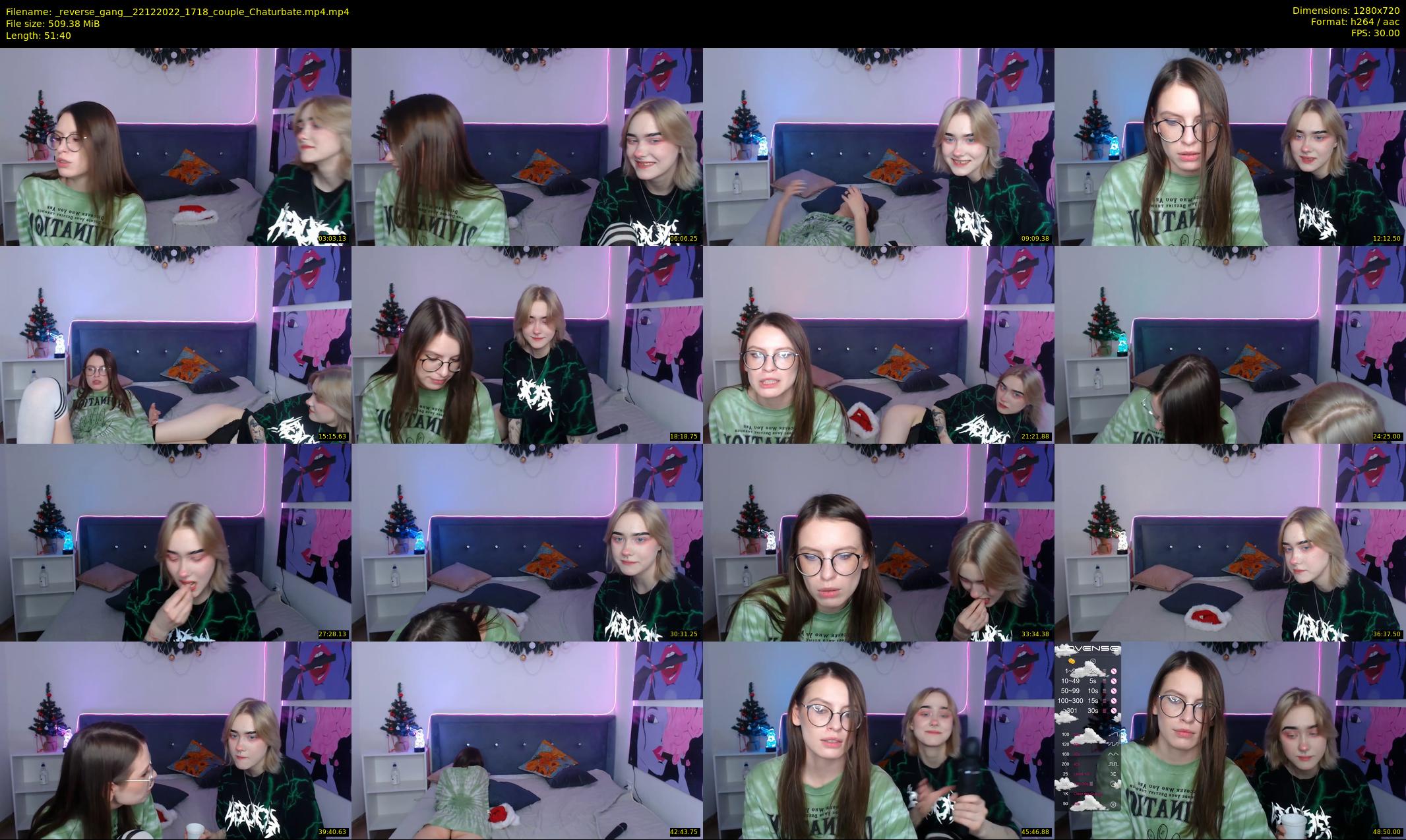 _reverse_gang_ — 52 minute Chaturbate couple cam show recording, 720p, Dec 22, 2022