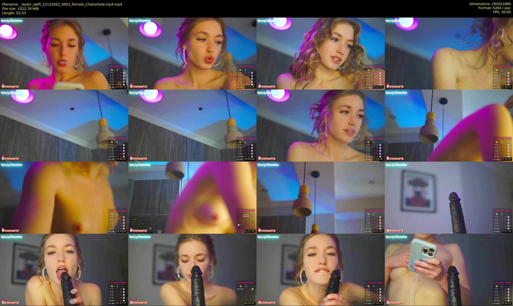 _taylor_swift — 54 minute Chaturbate female cam show recording, 1080p, Dec 22, 2022