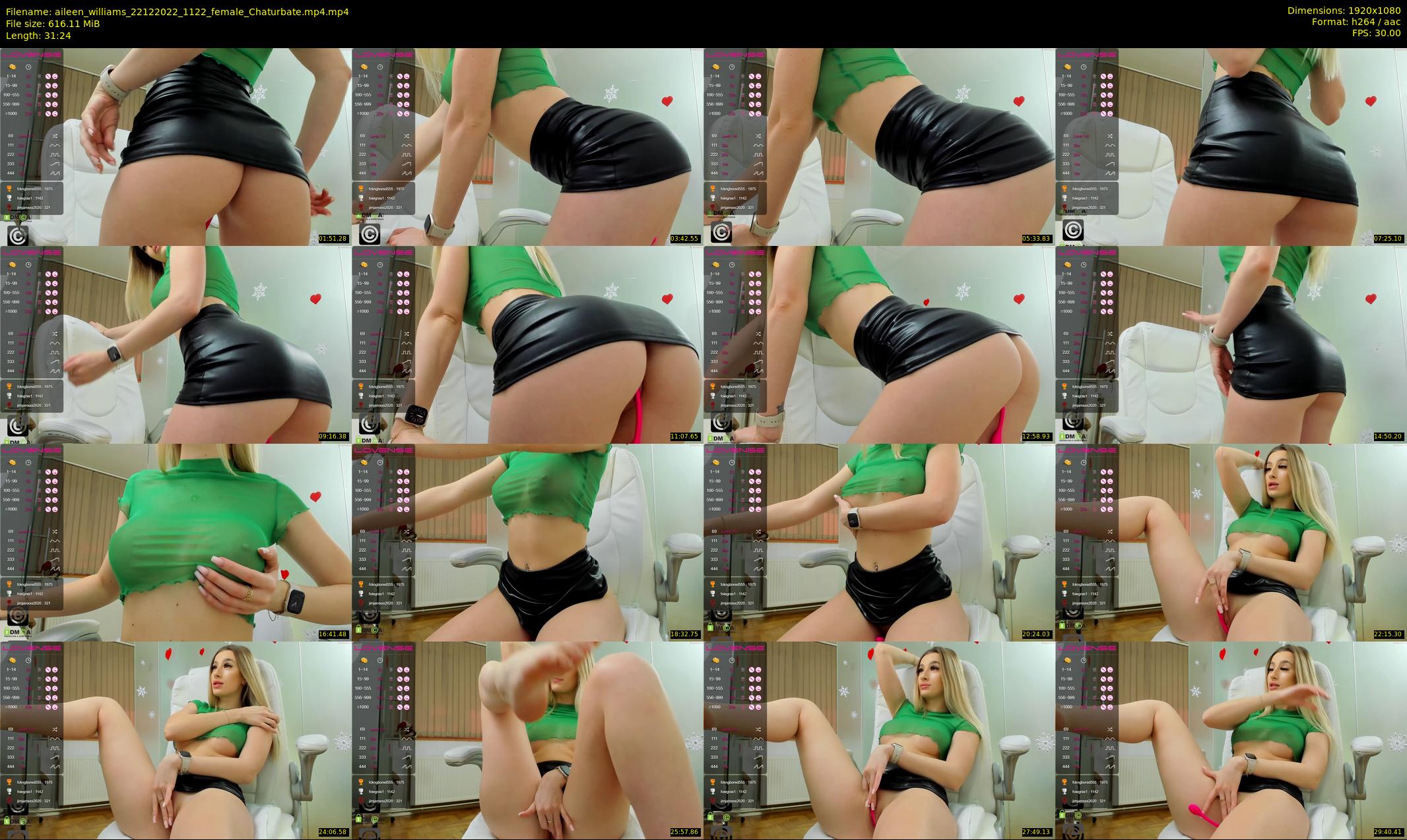 aileen_williams — 32 minute Chaturbate female cam show recording, 1080p, Dec 22, 2022