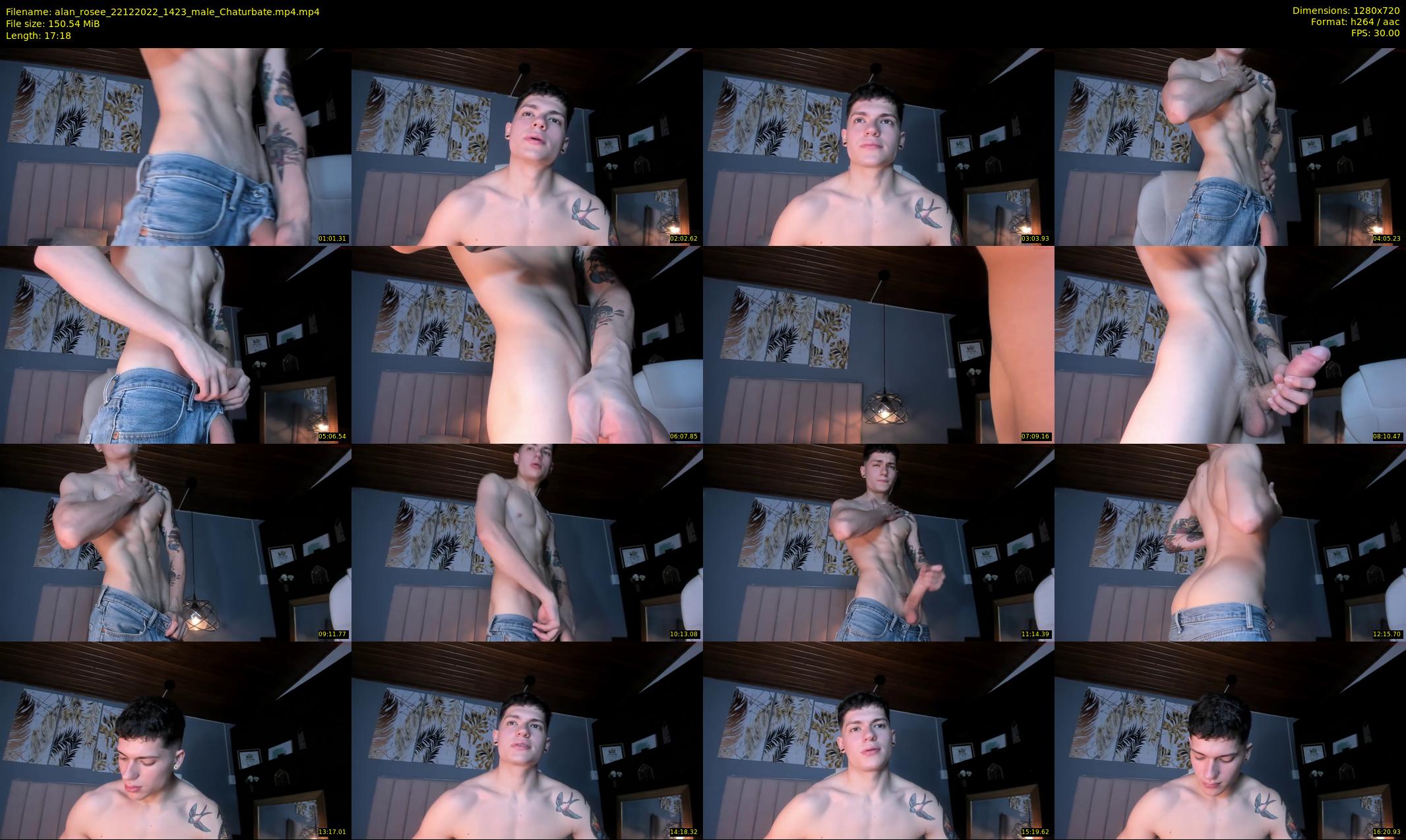 alan_rosee — 18 minute Chaturbate male cam show recording, 720p, Dec 22, 2022