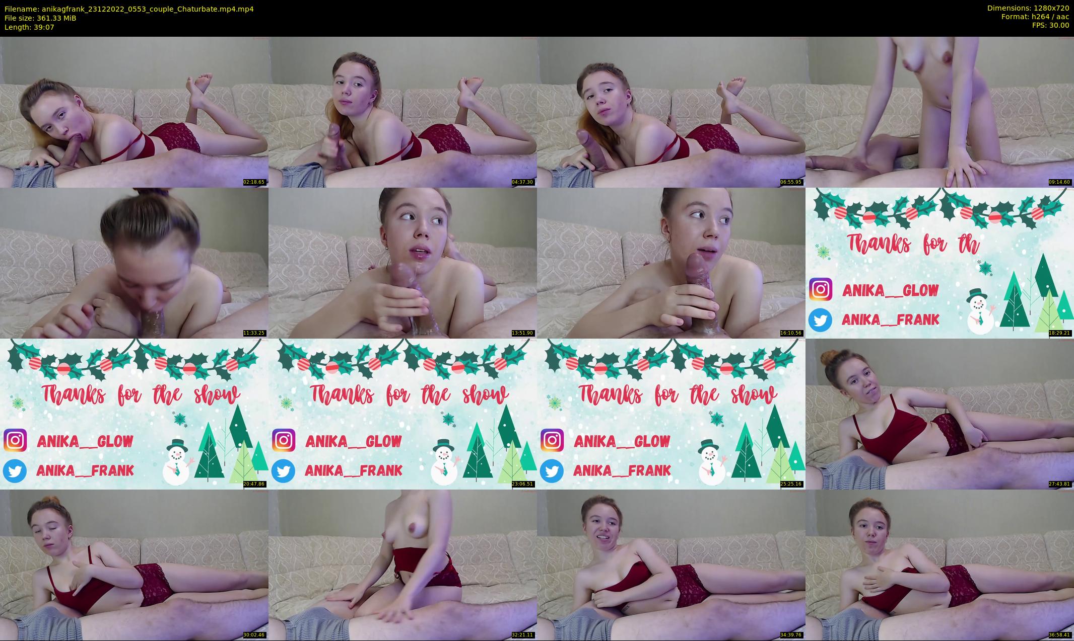 anikagfrank — 40 minute Chaturbate couple cam show recording, 720p, Dec 23, 2022