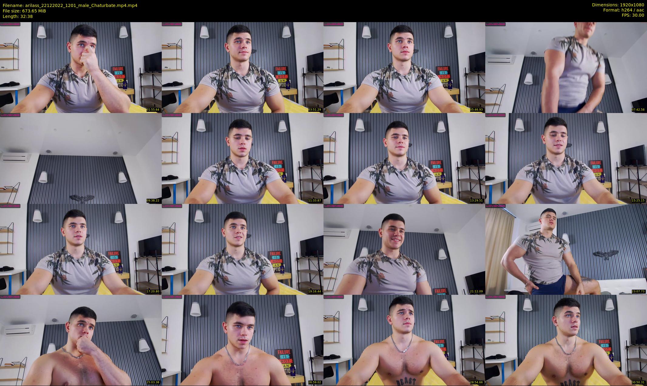 arilass — 33 minute Chaturbate male cam show recording, 1080p, Dec 22, 2022