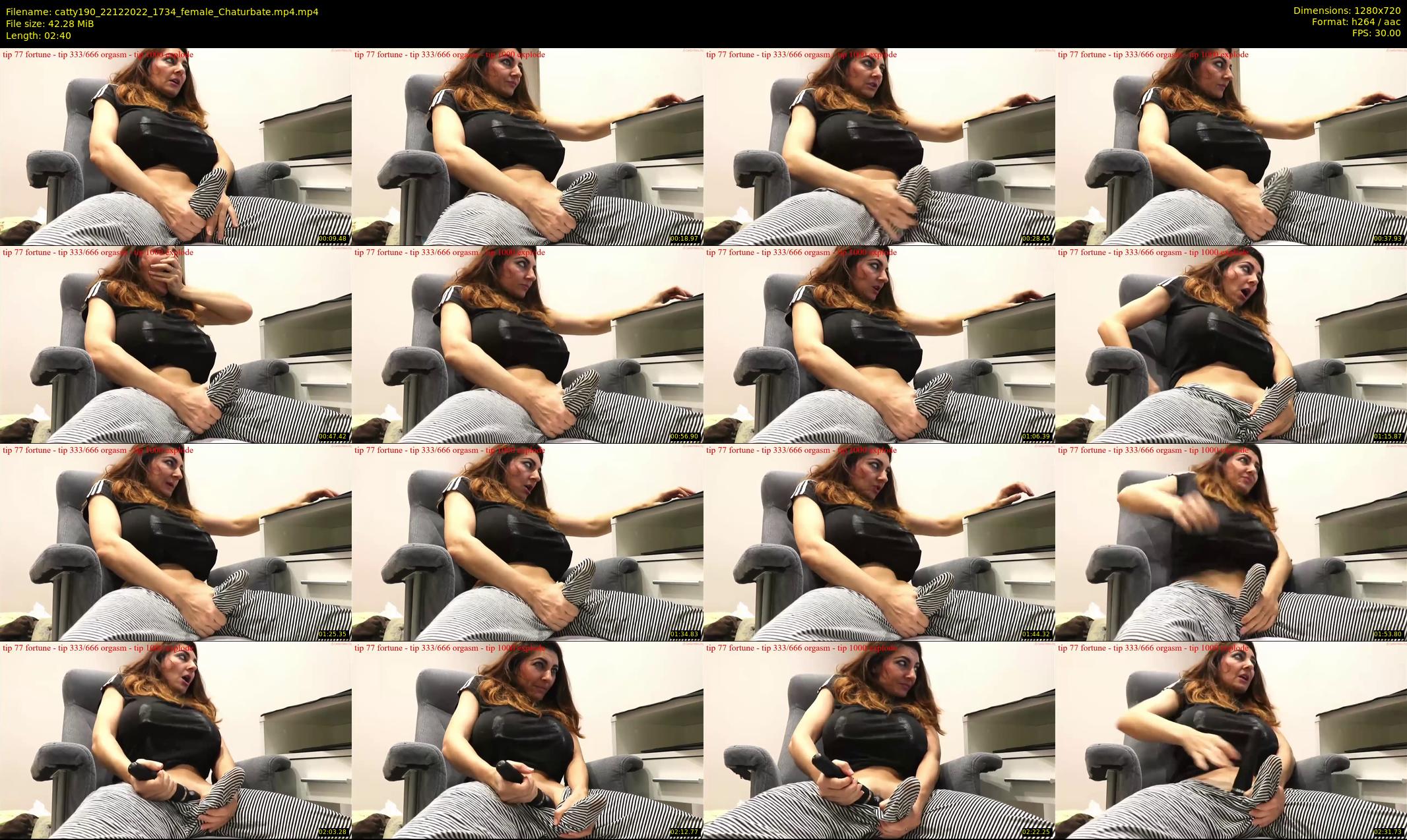 catty190 — 3 minute Chaturbate female cam show recording, 720p, Dec 22, 2022