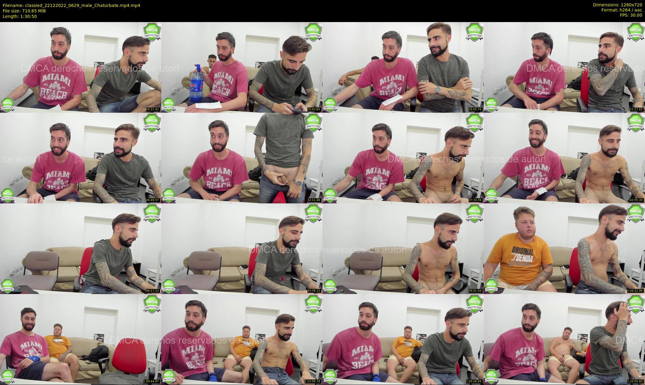 classied — 91 minute Chaturbate male cam show recording, 720p, Dec 22, 2022