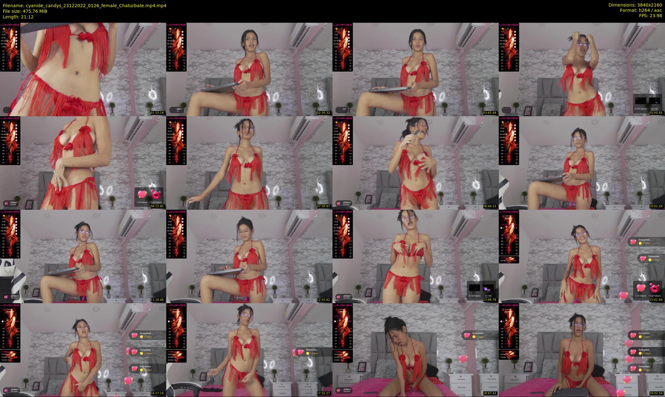 cyanide_candys — 22 minute Chaturbate female cam show recording, 4K, Dec 23, 2022