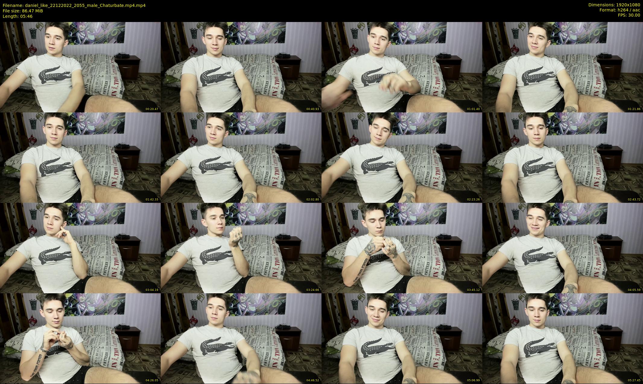 daniel_like — 6 minute Chaturbate male cam show recording, 1080p, Dec 22, 2022