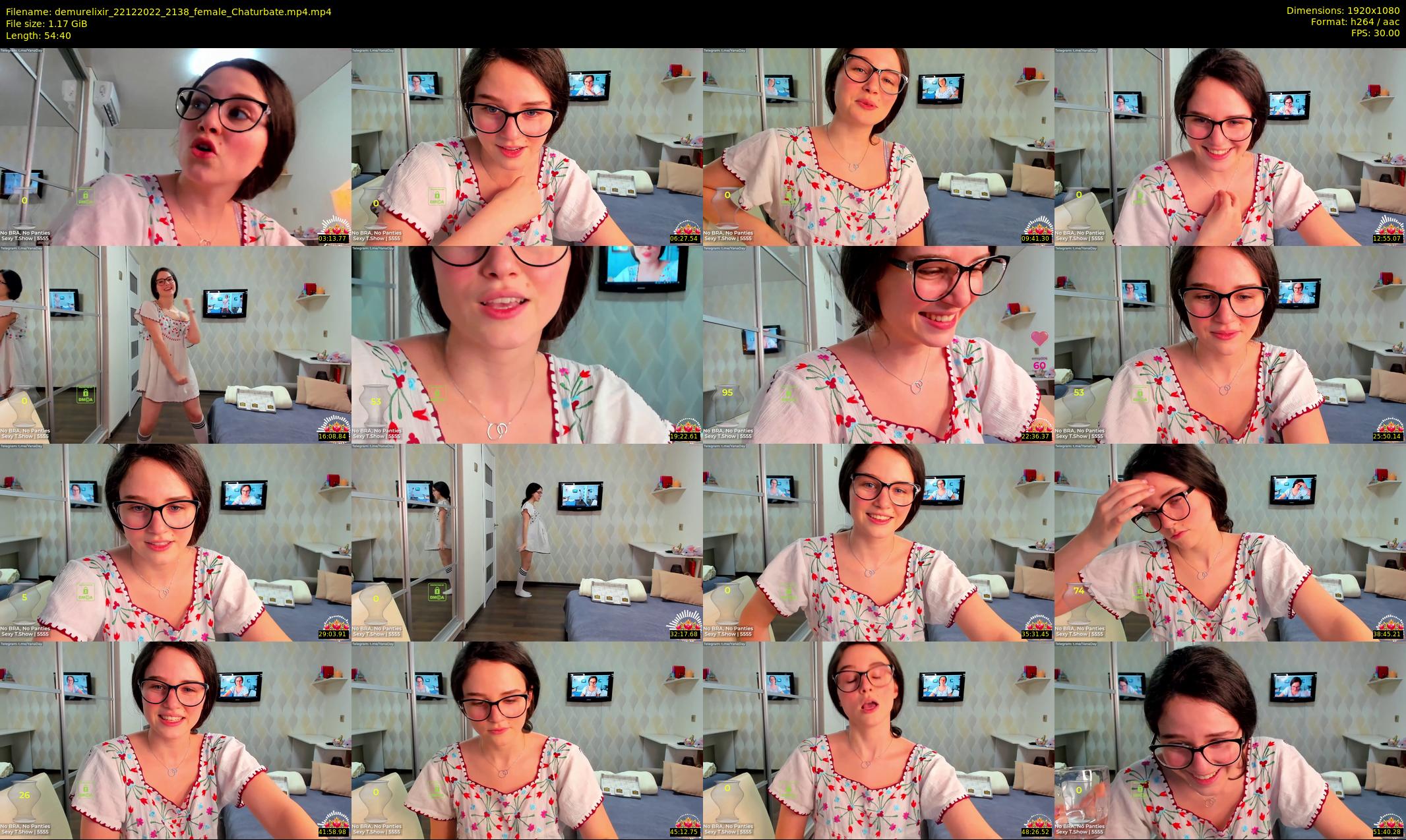 demurelixir — 55 minute Chaturbate female cam show recording, 1080p, Dec 22, 2022