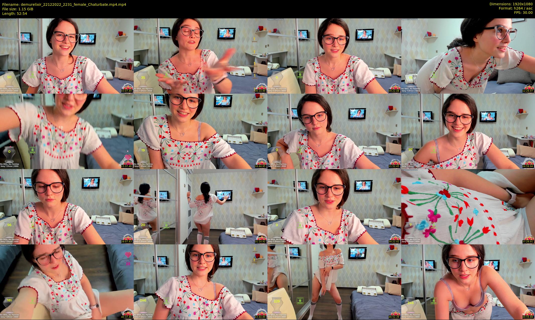 demurelixir — 53 minute Chaturbate female cam show recording, 1080p, Dec 22, 2022