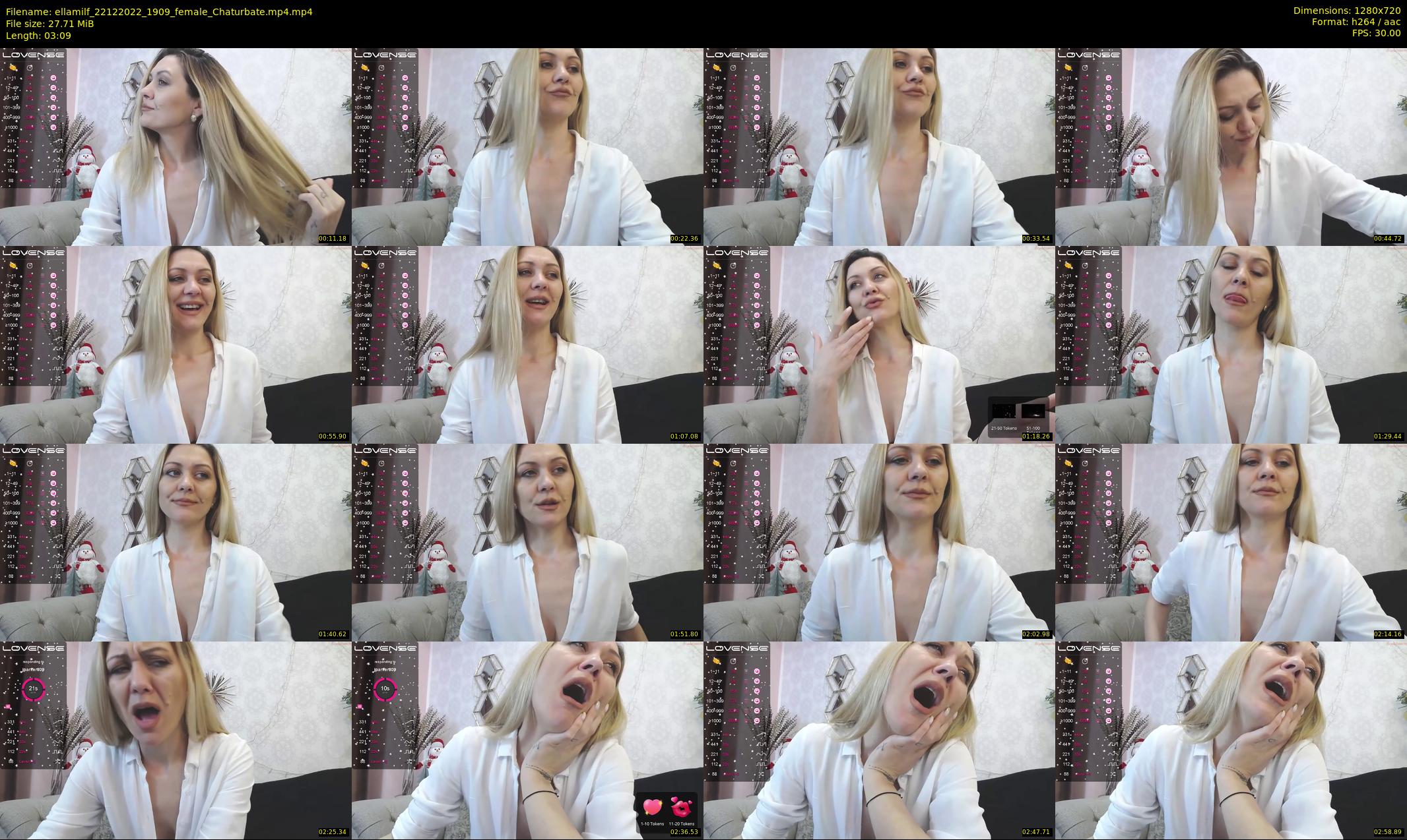 ellamilf — 4 minute Chaturbate female cam show recording, 720p, Dec 22, 2022