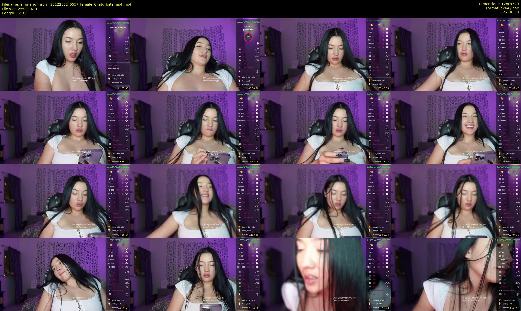 emma_johnson_ — 33 minute Chaturbate female cam show recording, 720p, Dec 22, 2022