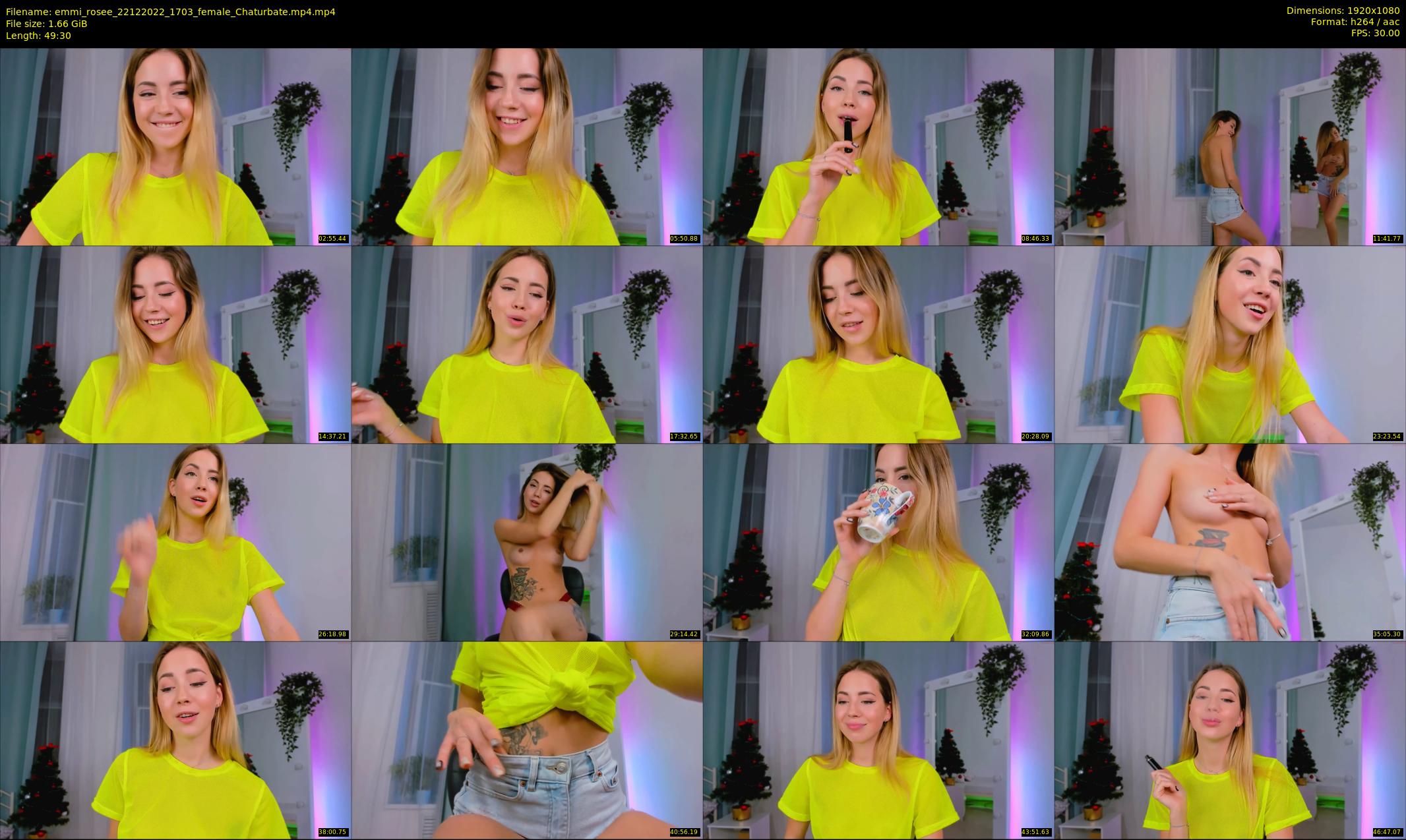 emmi_rosee — 50 minute Chaturbate female cam show recording, 1080p, Dec 22, 2022