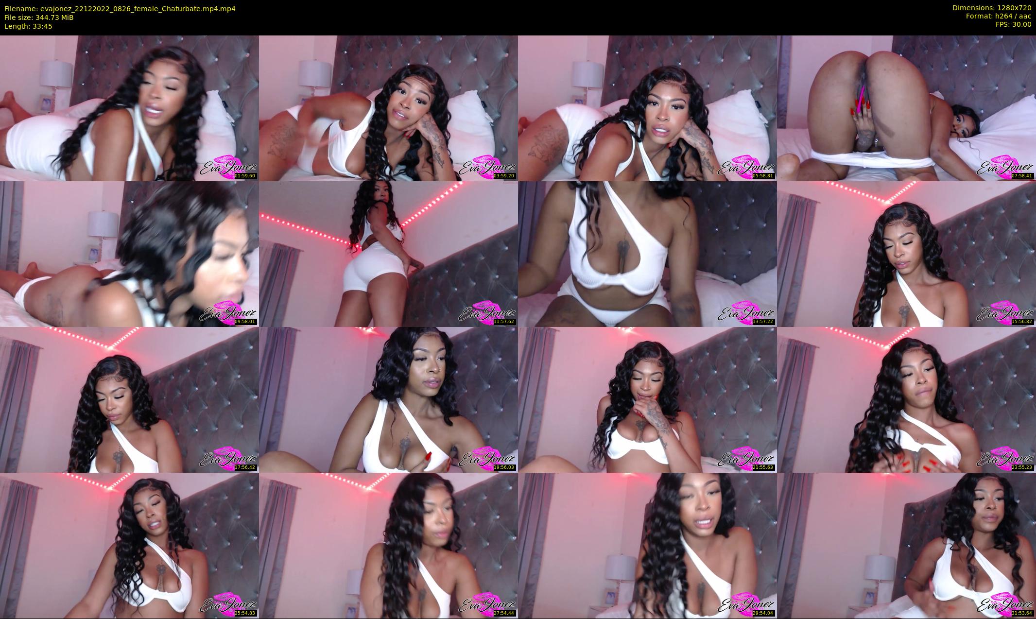 evajonez — 34 minute Chaturbate female cam show recording, 720p, Dec 22, 2022