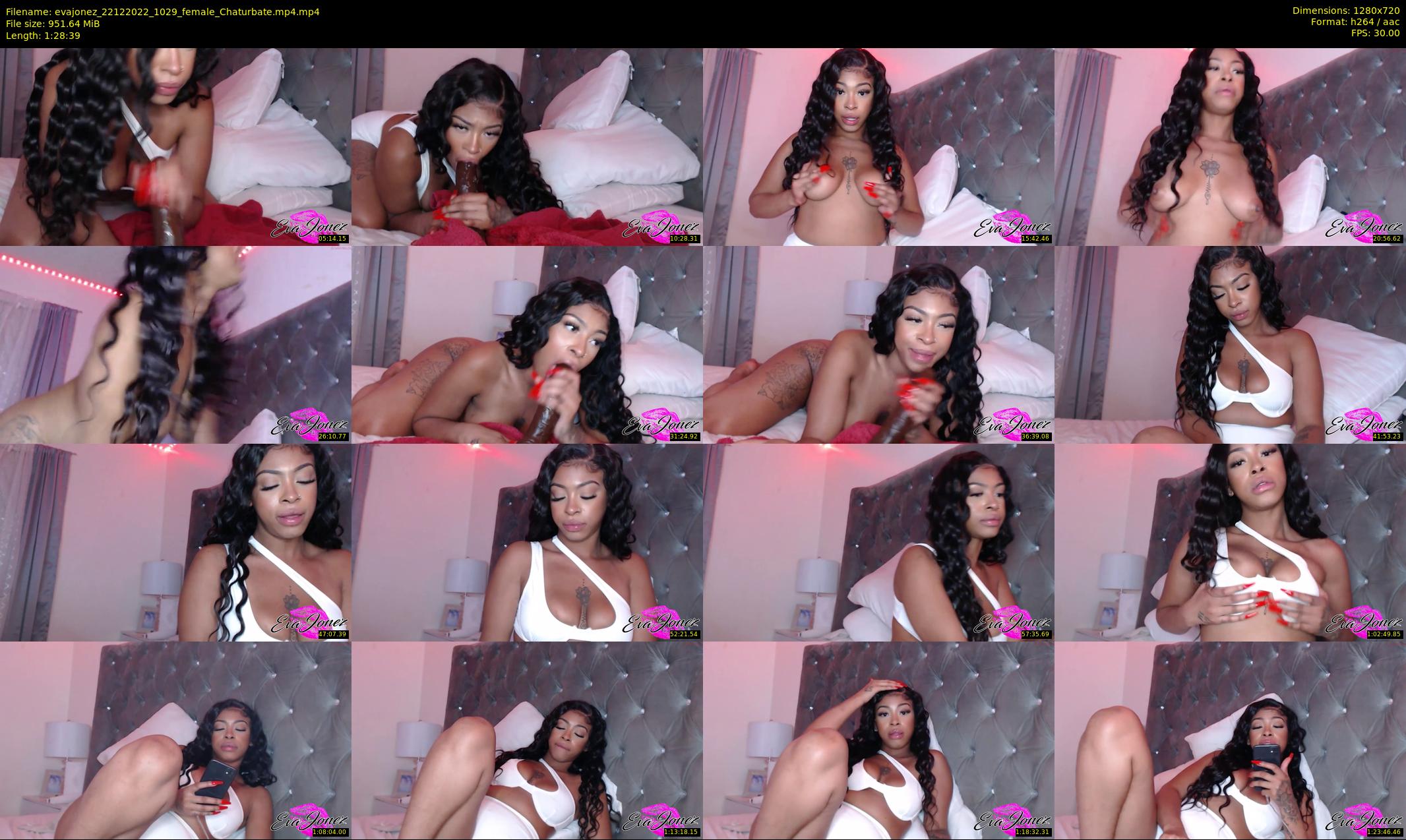 evajonez — 89 minute Chaturbate female cam show recording, 720p, Dec 22, 2022