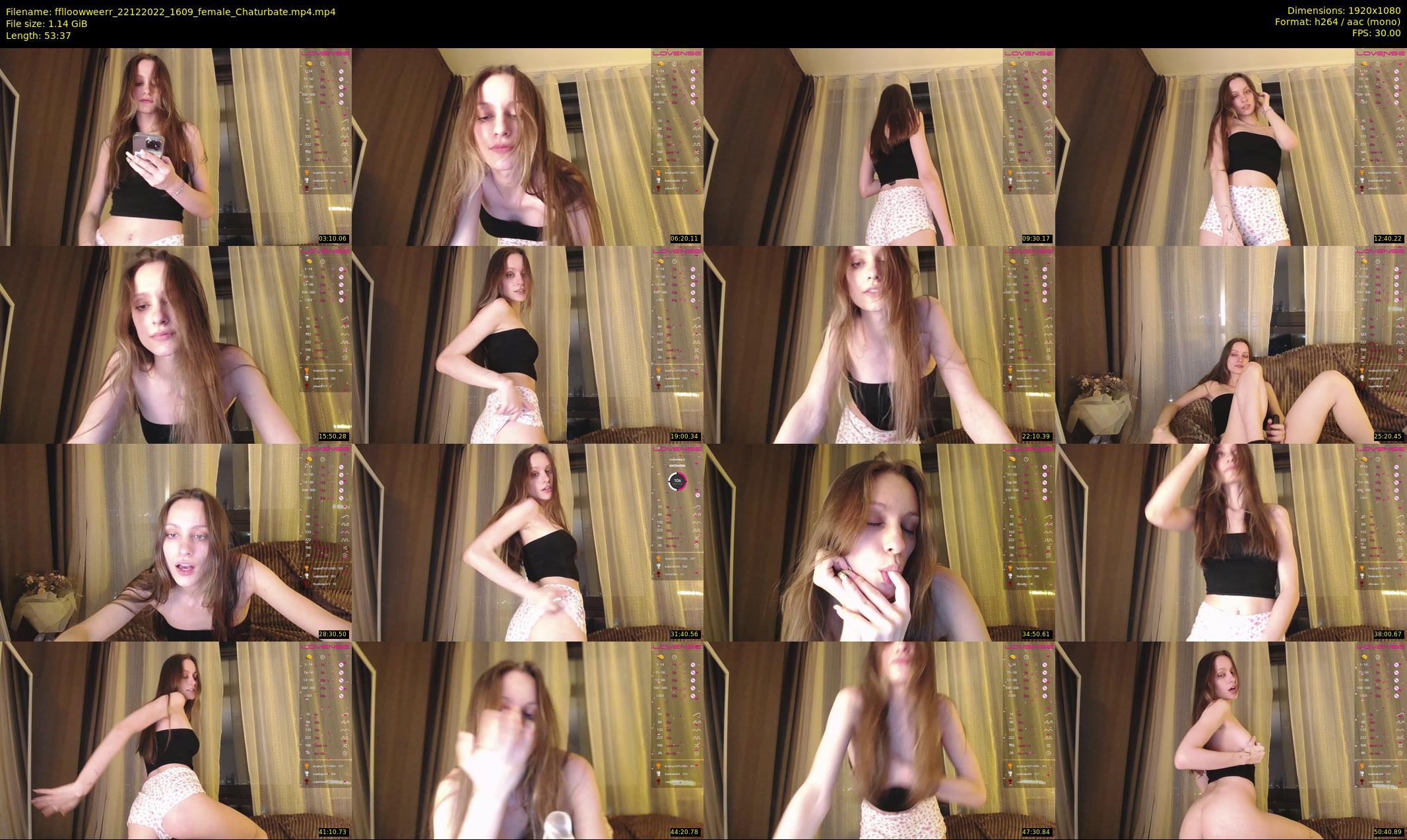 fflloowweerr — 54 minute Chaturbate couple cam show recording, 1080p, Dec 22, 2022