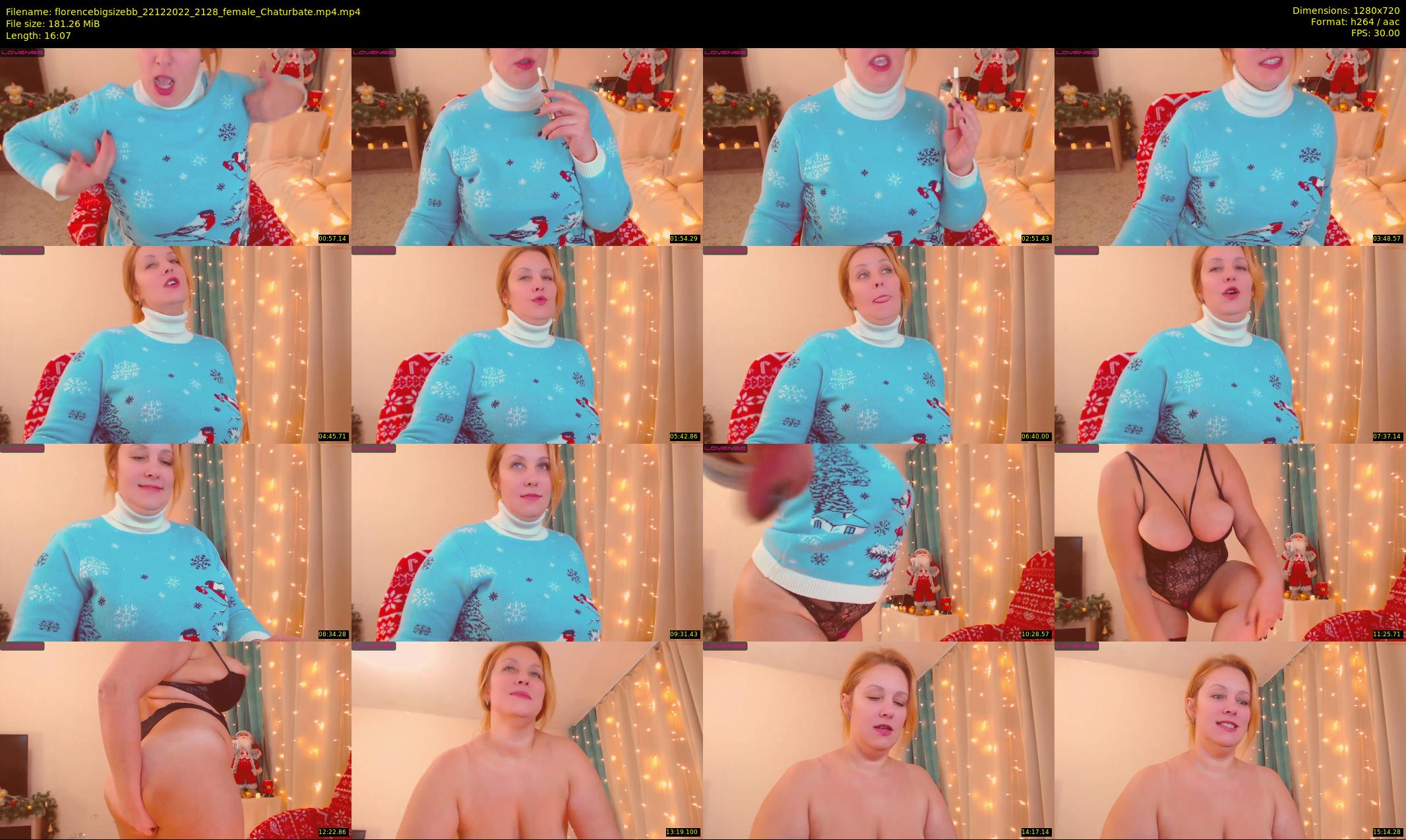 florencebigsizebb — 17 minute Chaturbate female cam show recording, 720p, Dec 22, 2022