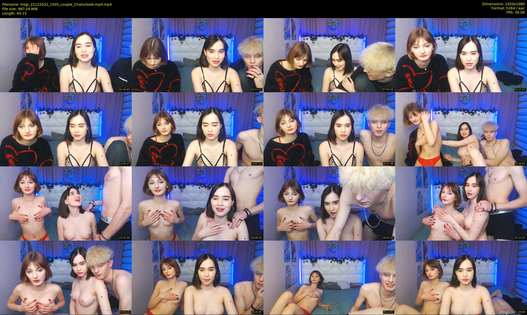 hizgi — 45 minute Chaturbate couple cam show recording, 1080p, Dec 22, 2022
