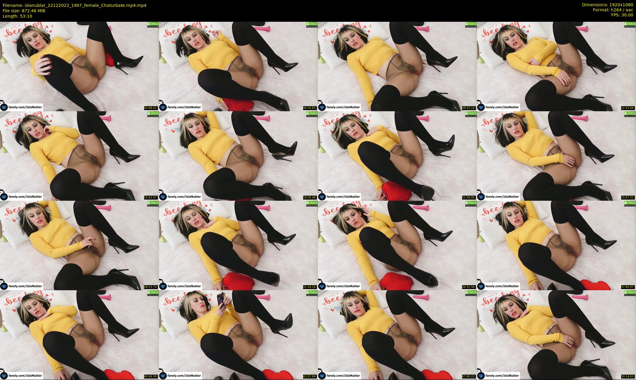 islanublar — 54 minute Chaturbate female cam show recording, 1080p, Dec 22, 2022