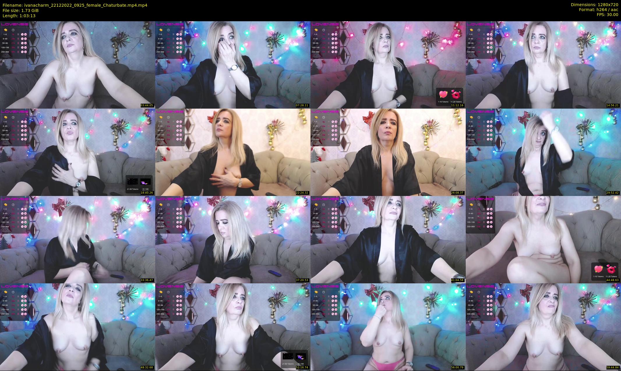 ivanacharm — 64 minute Chaturbate female cam show recording, 720p, Dec 22, 2022