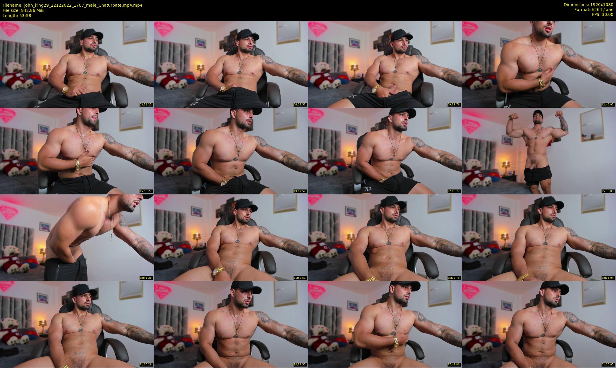 john_king29 — 54 minute Chaturbate male cam show recording, 1080p, Dec 22, 2022