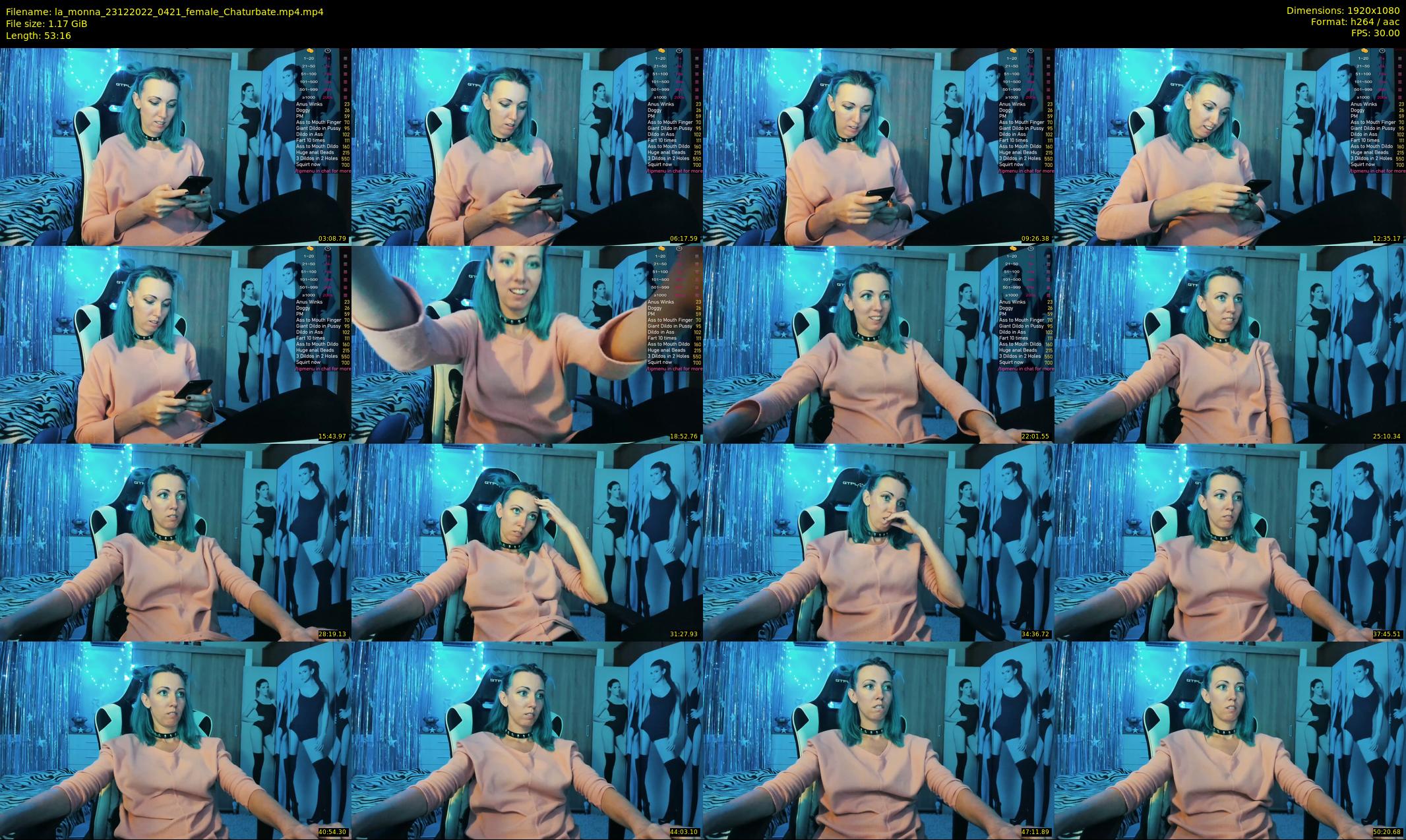 la_monna — 54 minute Chaturbate female cam show recording, 1080p, Dec 23, 2022
