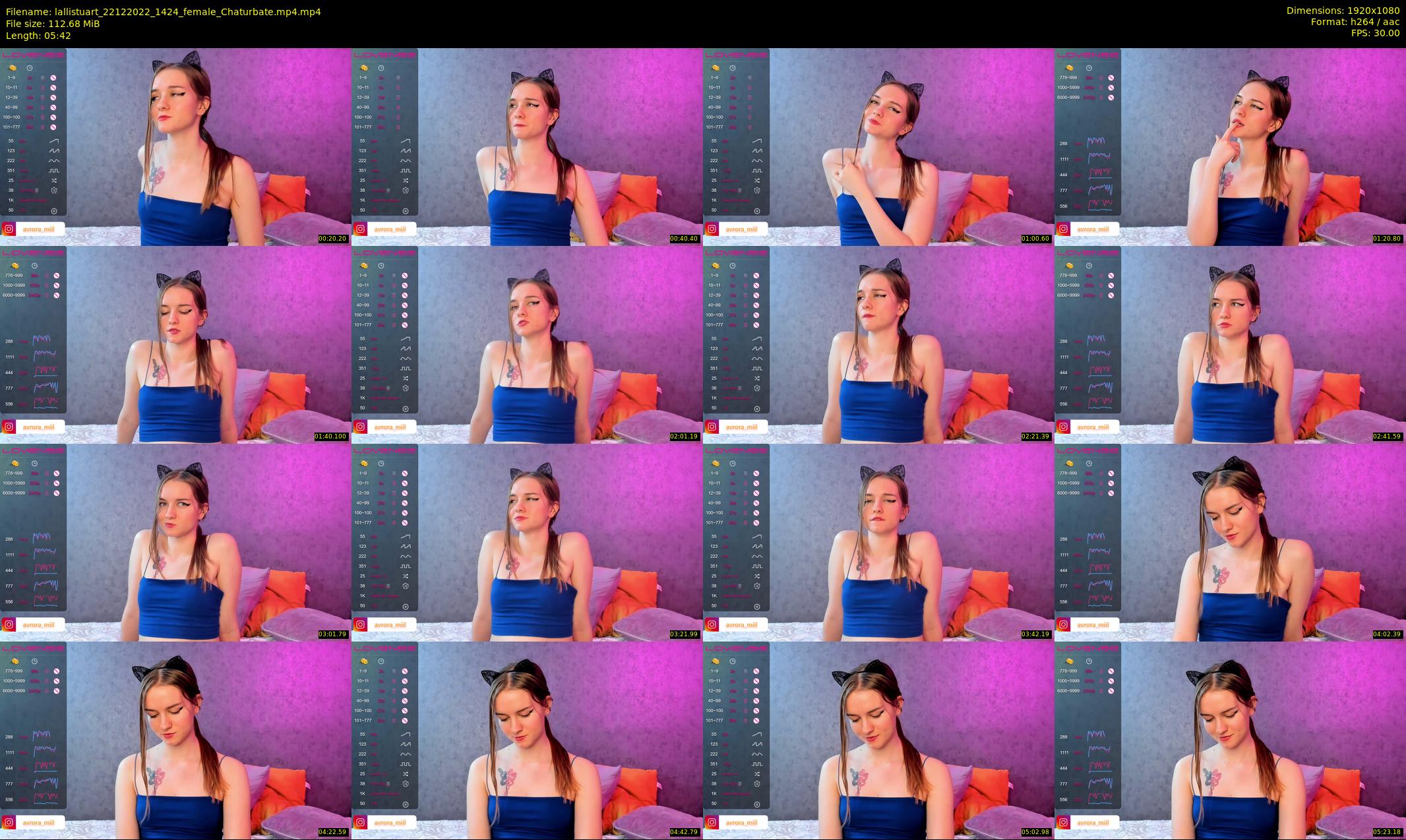 lallistuart — 6 minute Chaturbate female cam show recording, 1080p, Dec 22, 2022