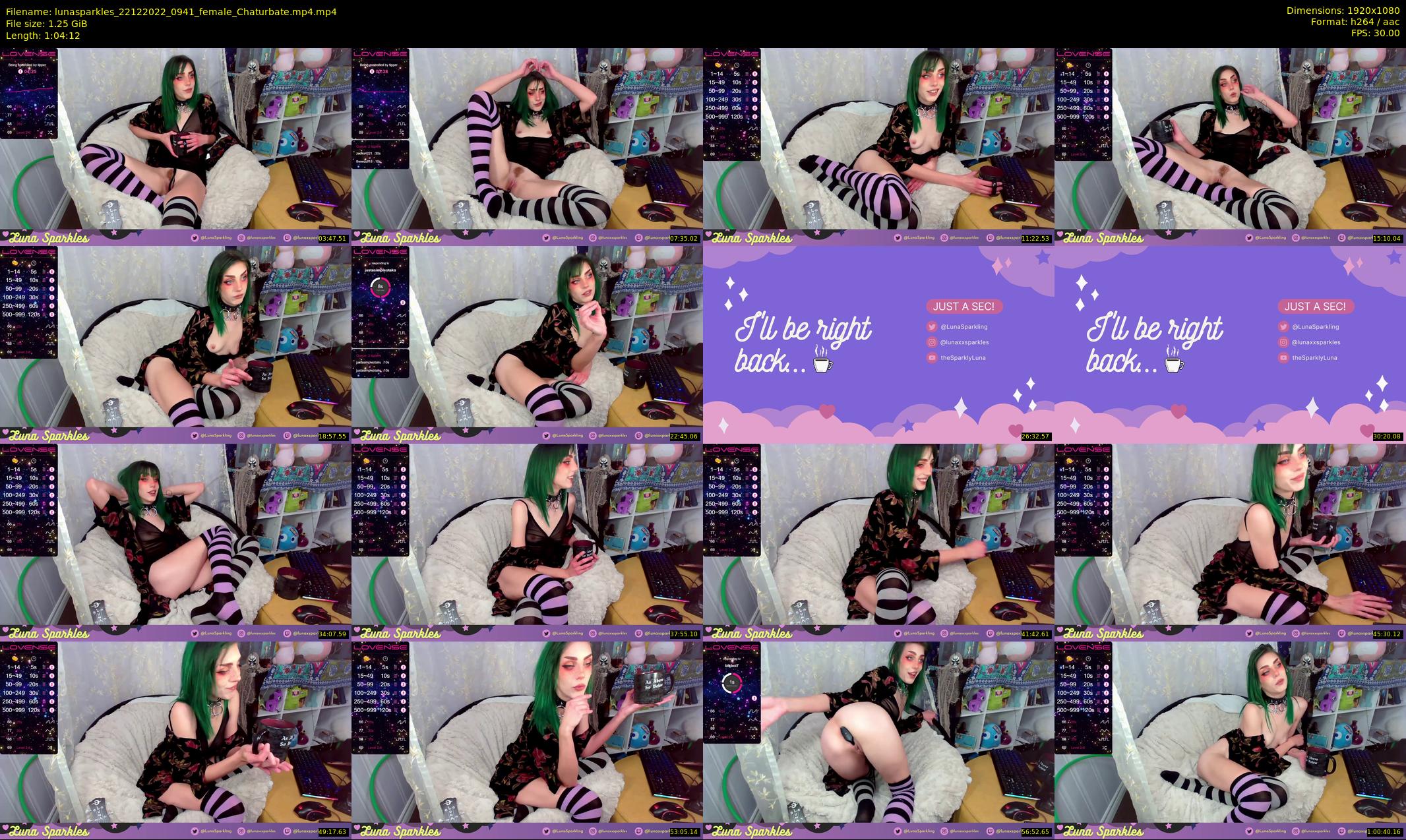 lunasparkles — 65 minute Chaturbate female cam show recording, 1080p, Dec 22, 2022