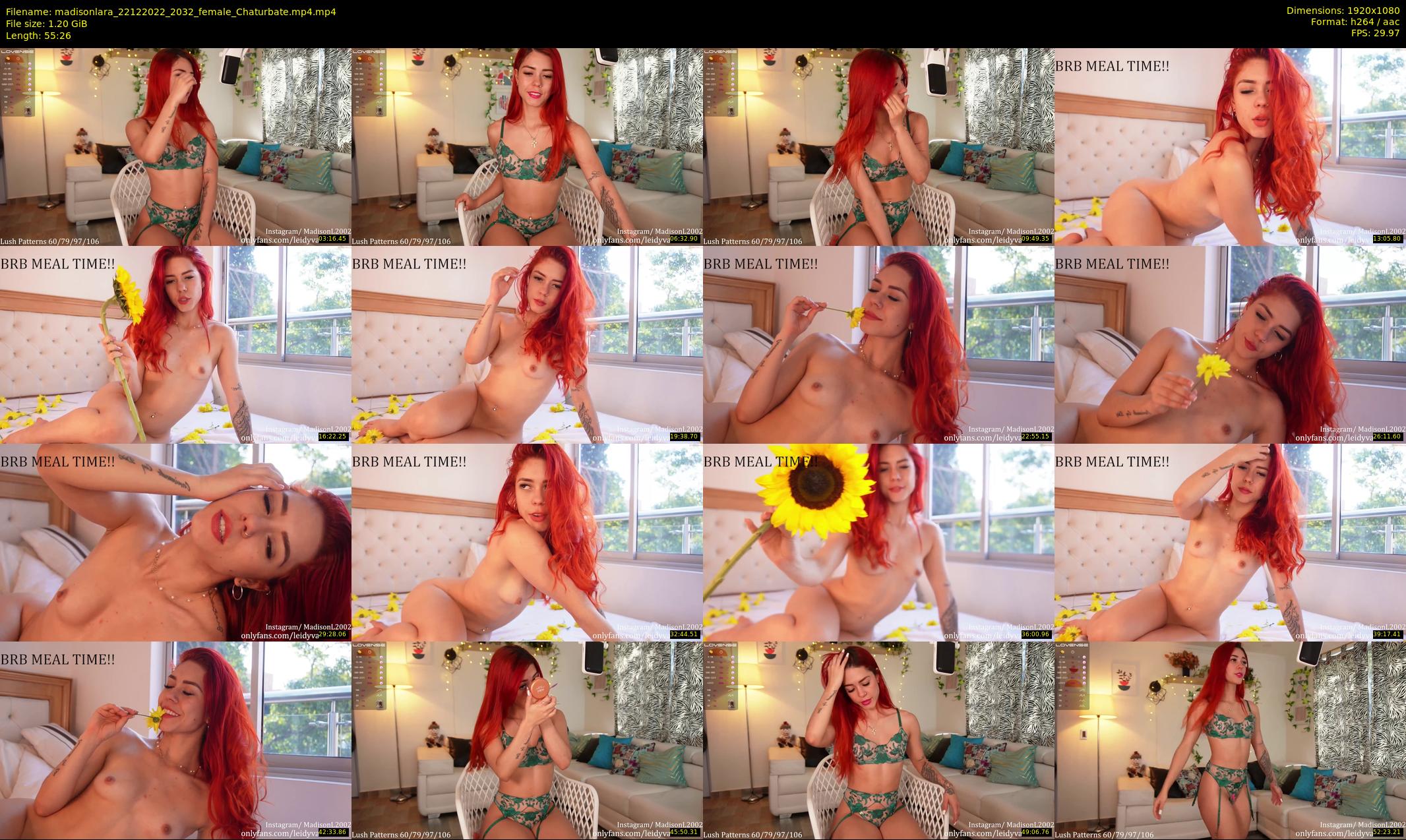 madisonlara — 56 minute Chaturbate female cam show recording, 1080p, Dec 22, 2022