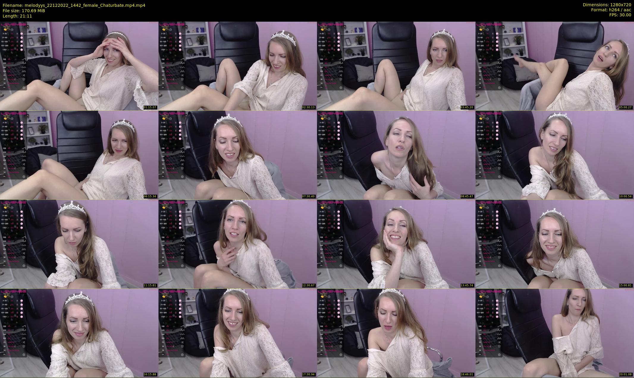 melodyys — 22 minute Chaturbate female cam show recording, 720p, Dec 22, 2022