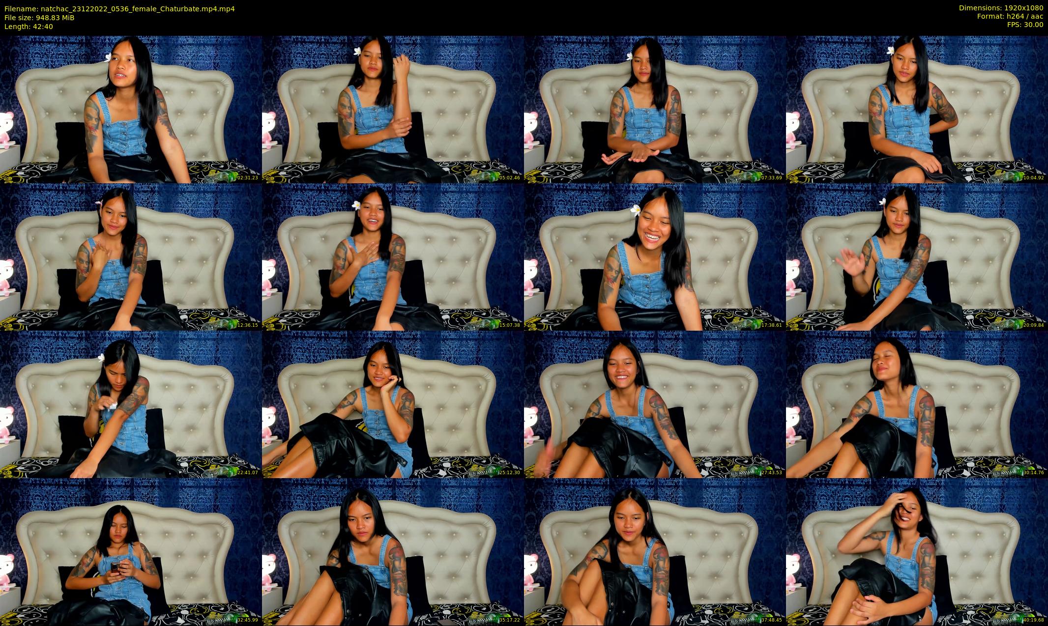 natchac — 43 minute Chaturbate female cam show recording, 1080p, Dec 23, 2022