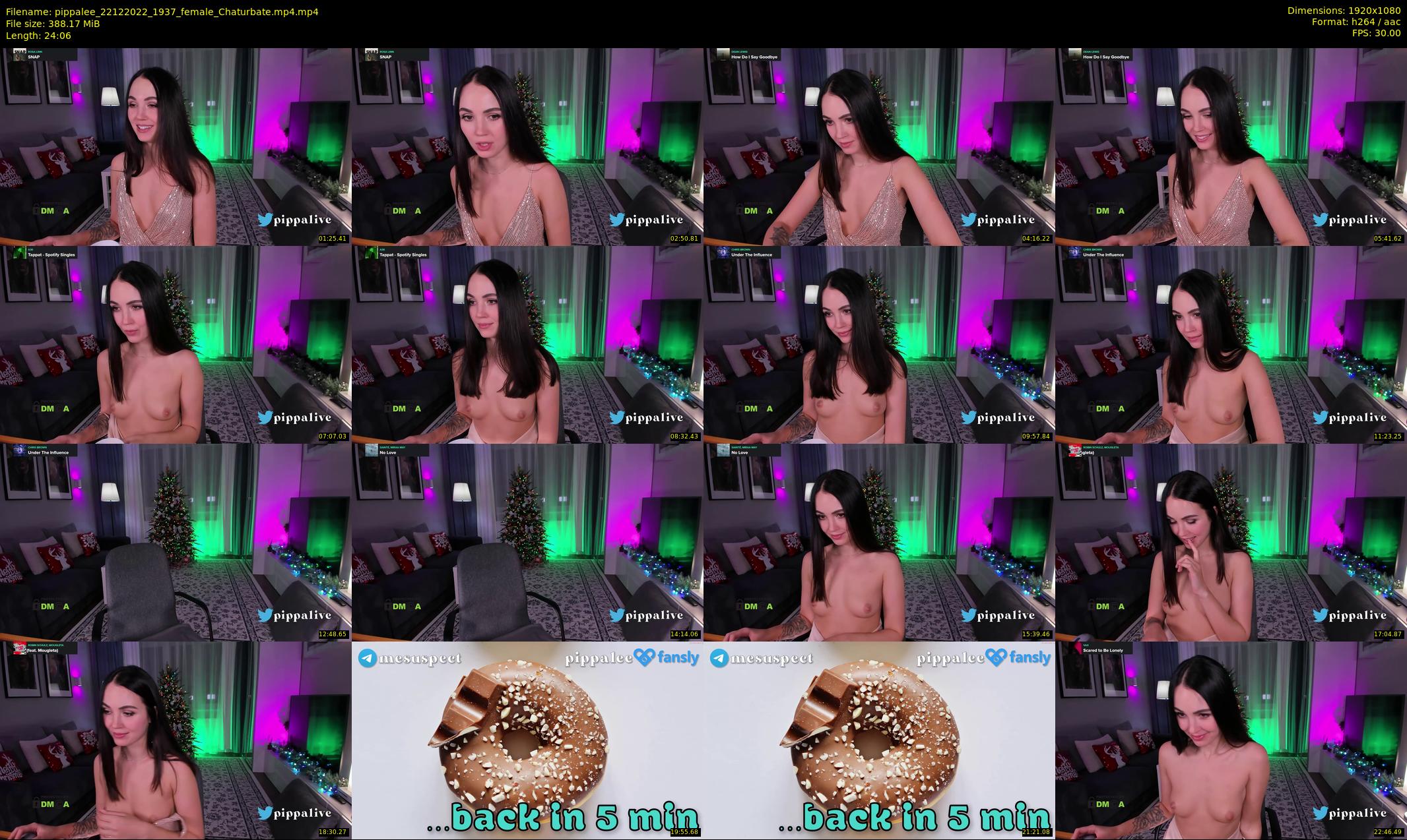 pippalee — 25 minute Chaturbate female cam show recording, 1080p, Dec 22, 2022