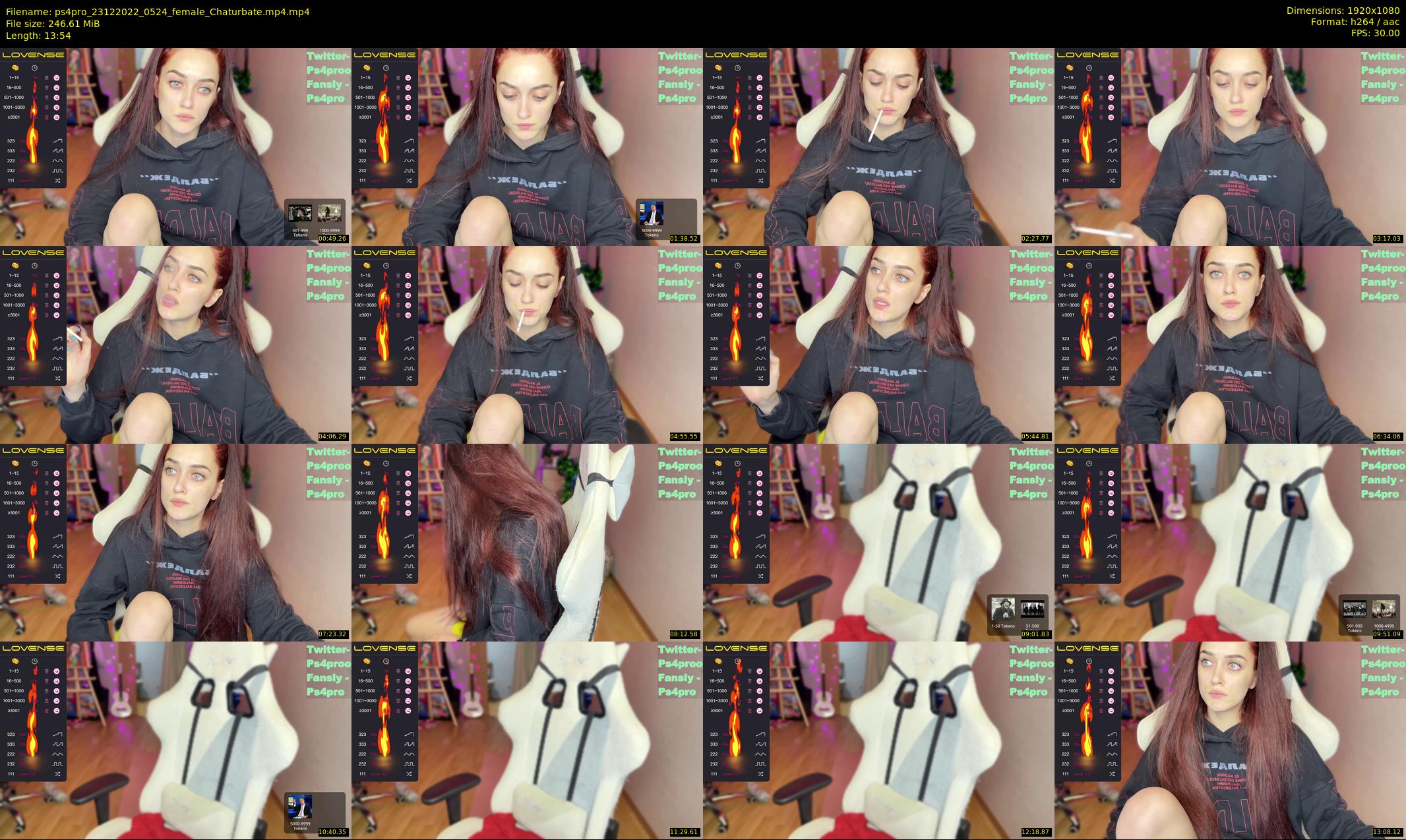 ps4pro — 14 minute Chaturbate female cam show recording, 1080p, Dec 23, 2022