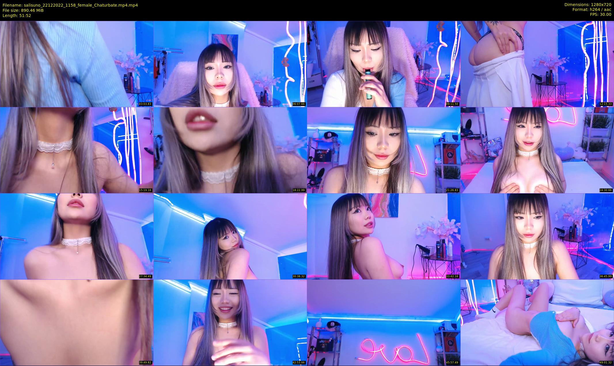 salisuno — 52 minute Chaturbate female cam show recording, 720p, Dec 22, 2022