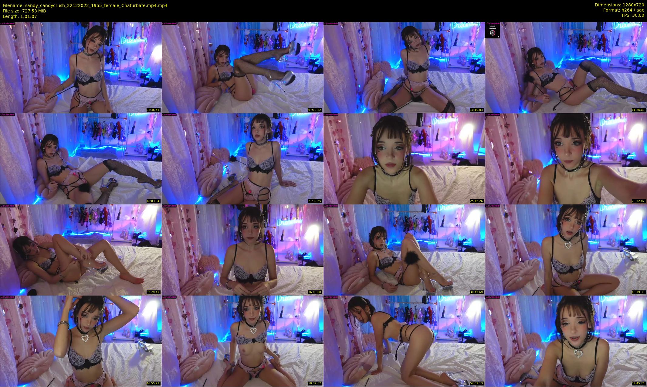 sandy_candycrush — 62 minute Chaturbate female cam show recording, 720p, Dec 22, 2022