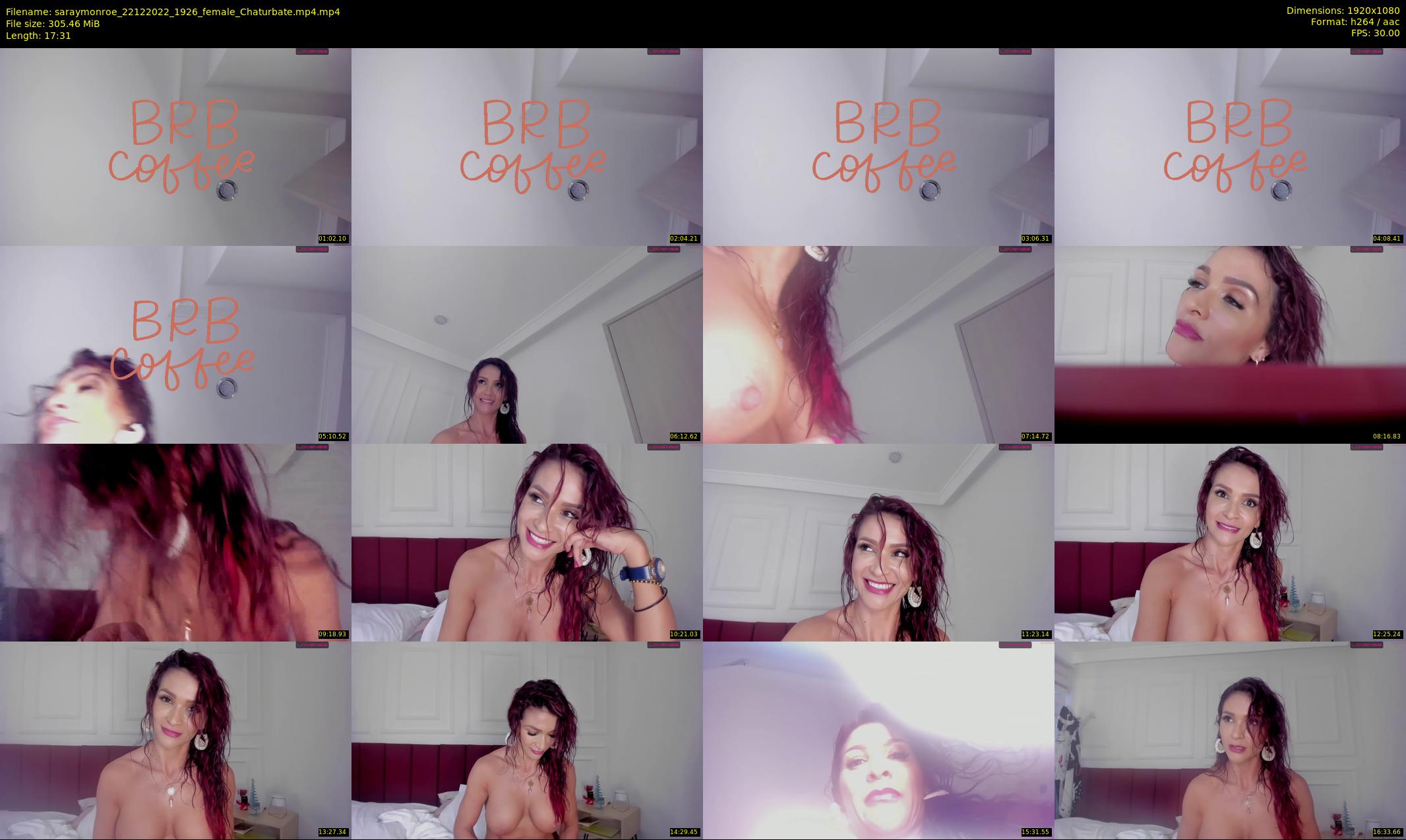 saraymonroe — 18 minute Chaturbate female cam show recording, 1080p, Dec 22, 2022