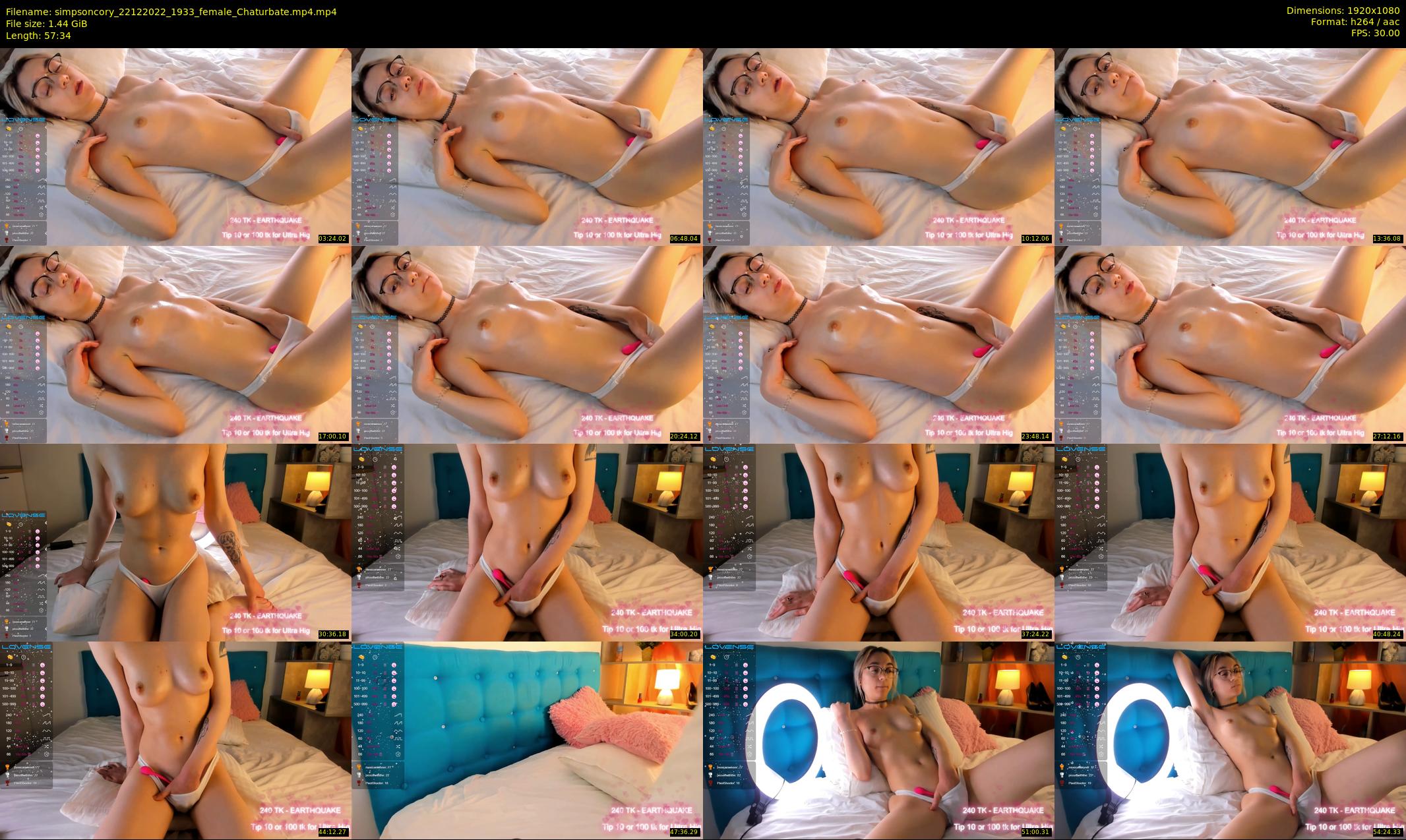 simpsoncory — 58 minute Chaturbate female cam show recording, 1080p, Dec 22, 2022