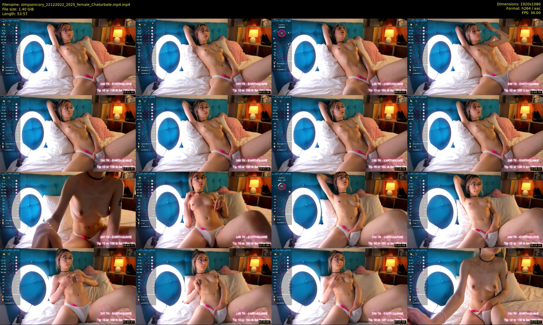 simpsoncory — 54 minute Chaturbate female cam show recording, 1080p, Dec 22, 2022