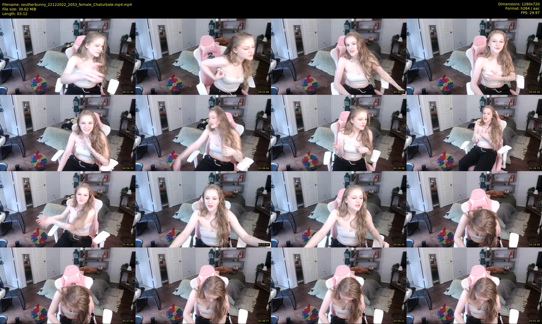 southerbunny — 4 minute Chaturbate female cam show recording, 720p, Dec 22, 2022