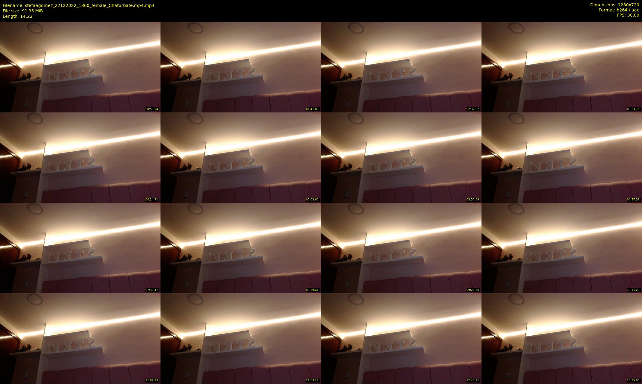 stefaagomez — 15 minute Chaturbate female cam show recording, 720p, Dec 22, 2022