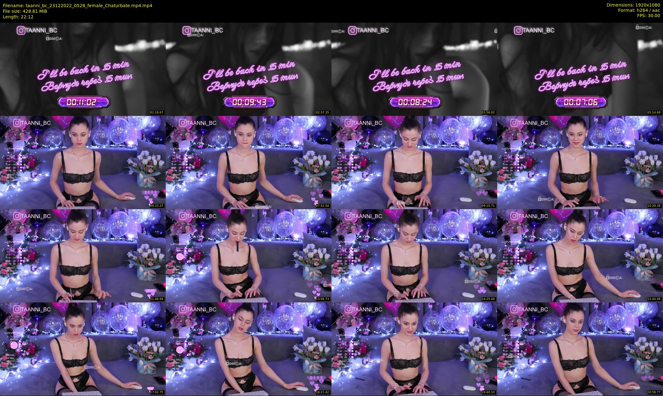 taanni_bc — 23 minute Chaturbate female cam show recording, 1080p, Dec 23, 2022