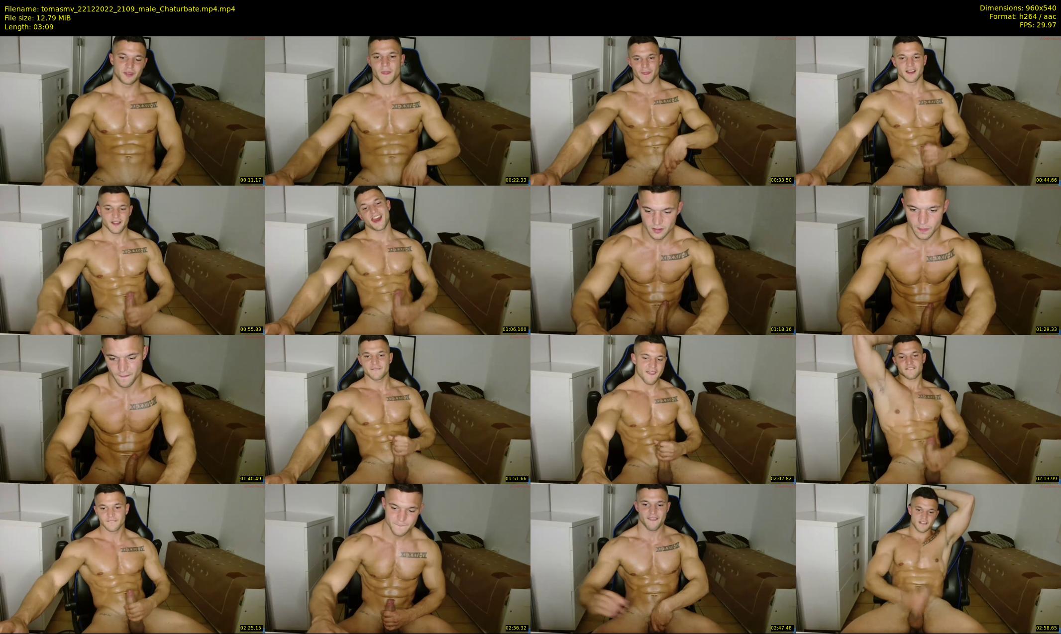 tomasmv — 4 minute Chaturbate male cam show recording, 480p, Dec 22, 2022