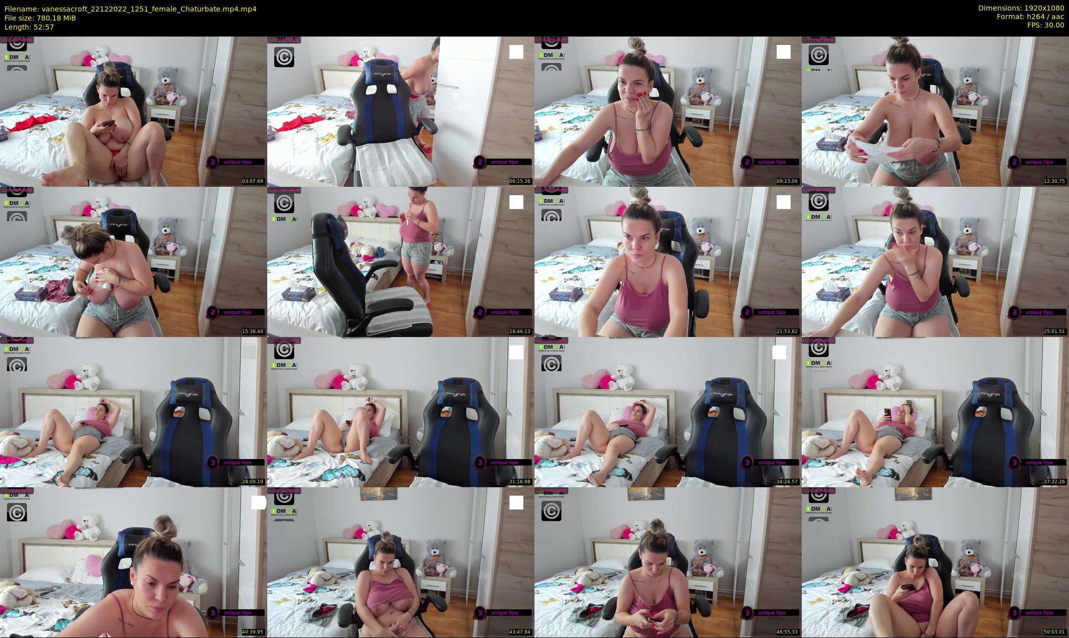 vanessacroft — 53 minute Chaturbate female cam show recording, 1080p, Dec 22, 2022
