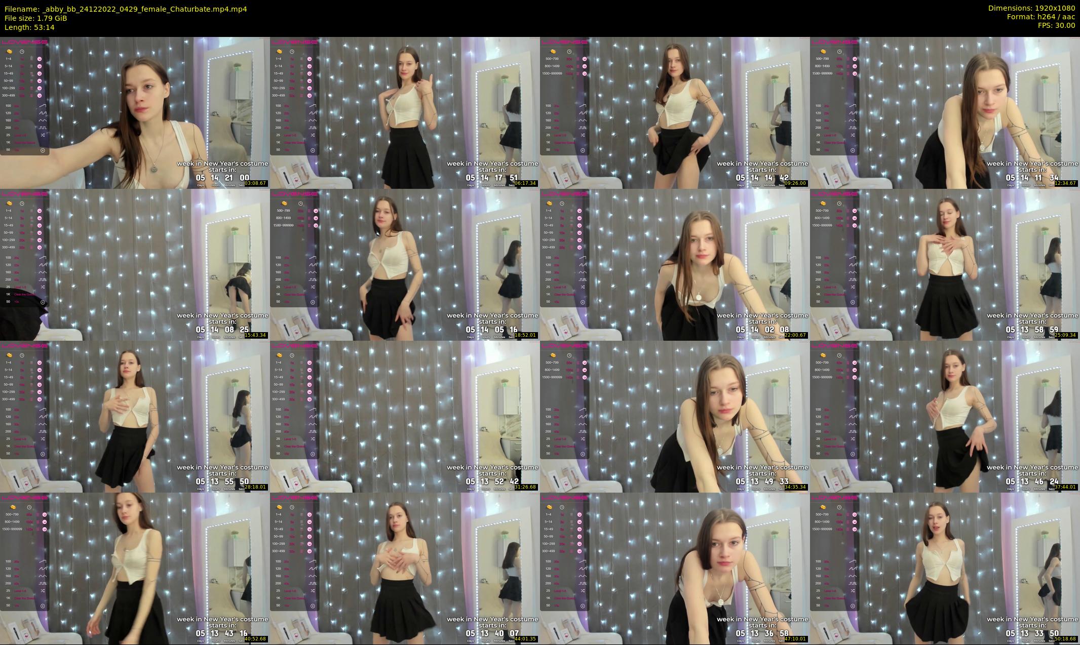 _abby_bb — 54 minute Chaturbate female cam show recording, 1080p, Dec 24, 2022