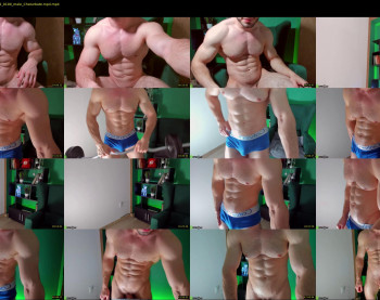 adam_muscle_ — 54 minute Chaturbate male cam show recording, 1080p, Dec 24, 2022