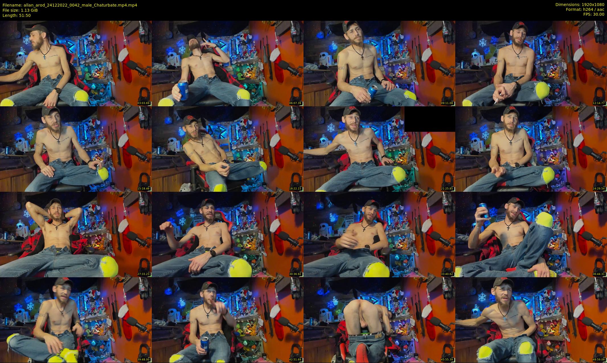allan_arod — 52 minute Chaturbate male cam show recording, 1080p, Dec 24, 2022