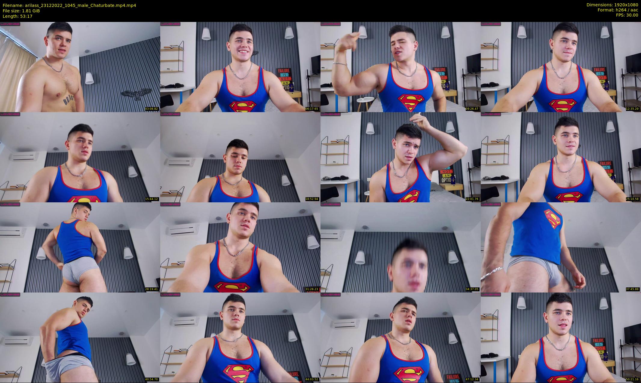 arilass — 54 minute Chaturbate male cam show recording, 1080p, Dec 23, 2022