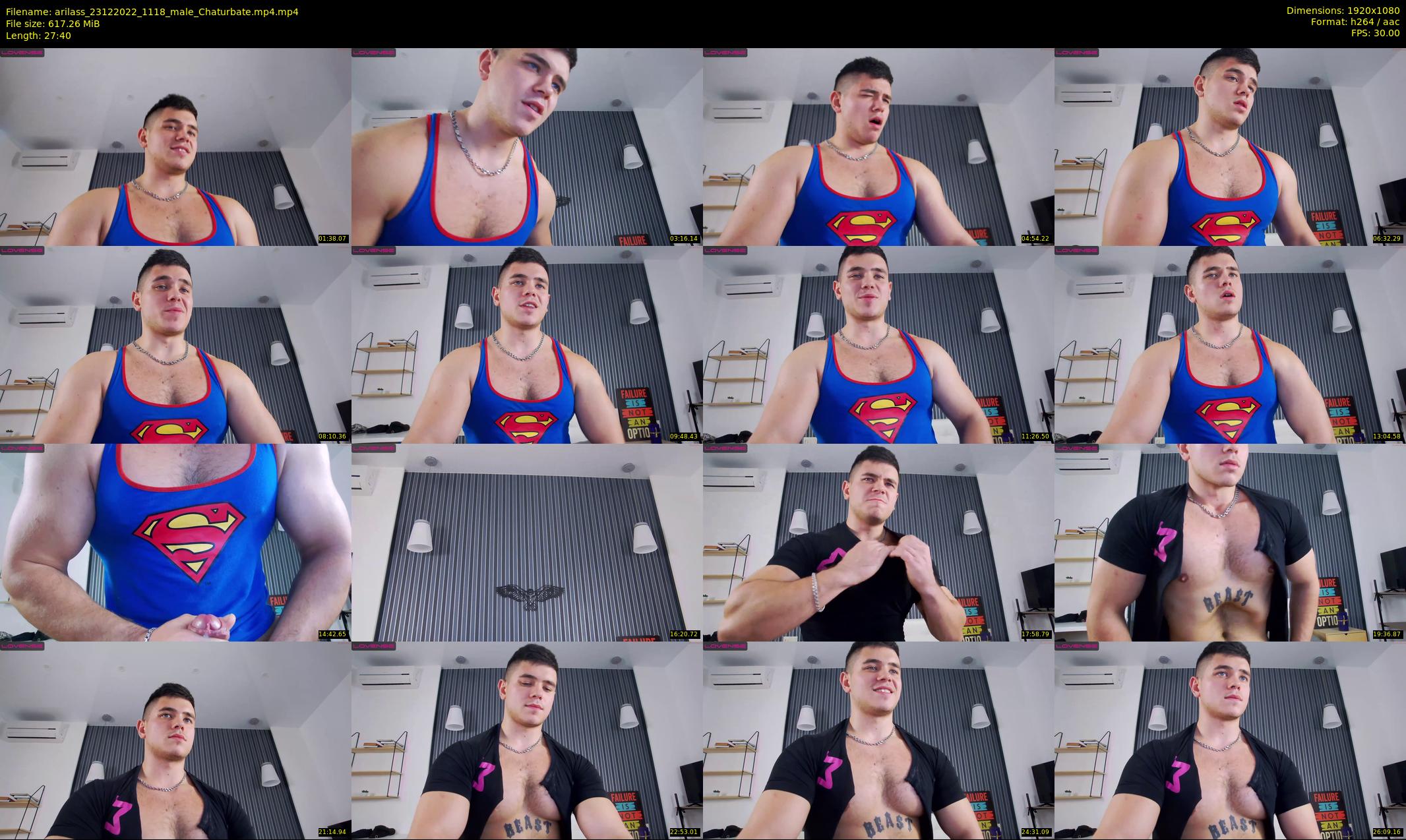 arilass — 28 minute Chaturbate male cam show recording, 1080p, Dec 23, 2022