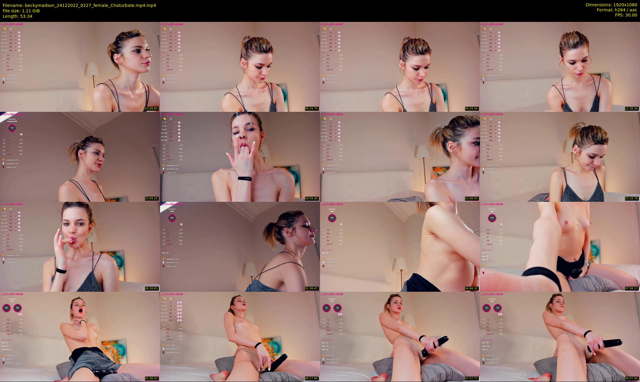 beckymadson — 54 minute Chaturbate female cam show recording, 1080p, Dec 24, 2022