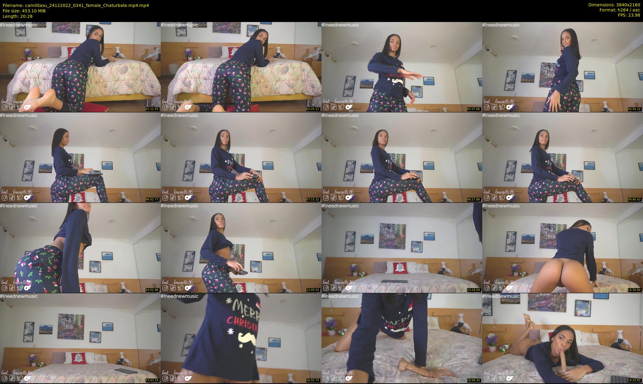 camilitasu — 21 minute Chaturbate female cam show recording, 4K, Dec 24, 2022